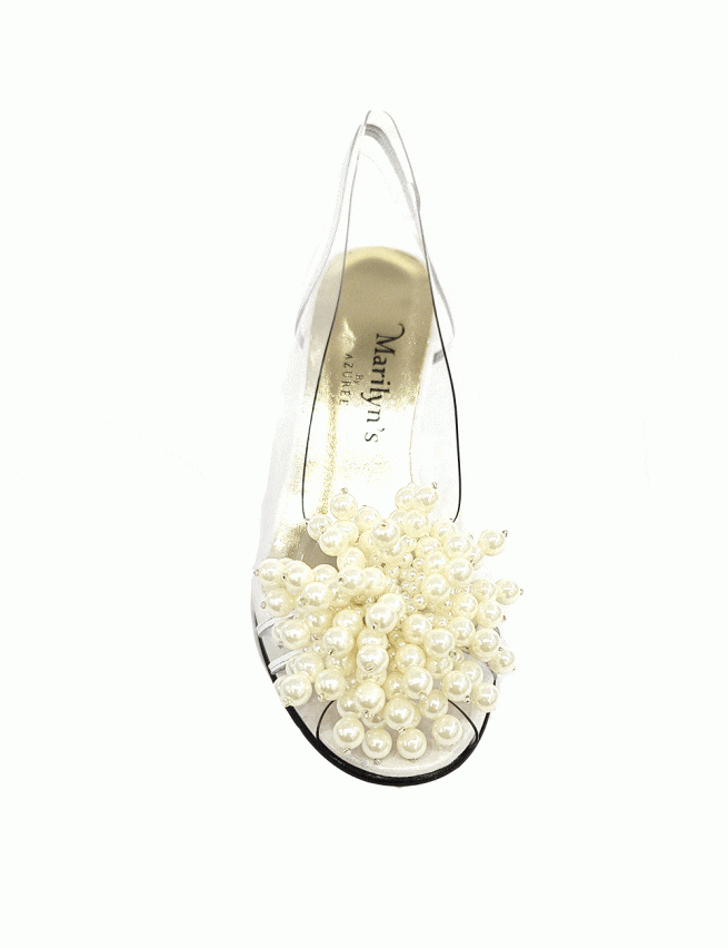 Marilyn’s French Whimsical Pearl Heel