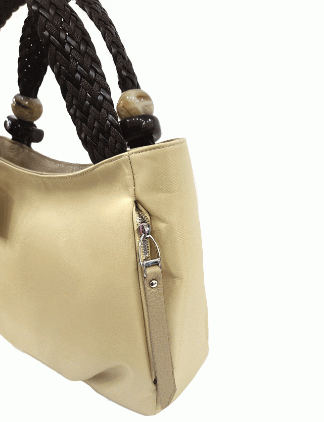 Marilyn’s Italian Taupe Leather Handbag