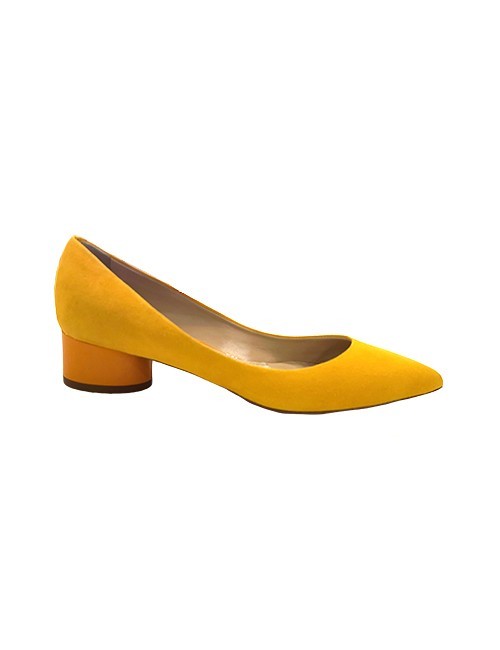 Marilyn's Italian Yellow Suede Heel