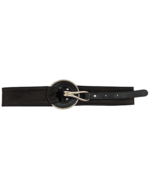 Marilyn’s Italian Black Leather Belt 5093