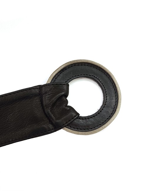 Marilyn’s Italian Black Leather Belt 5093