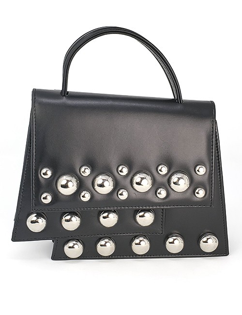 Marilyn’s Italian Black Studded Leather Handbag