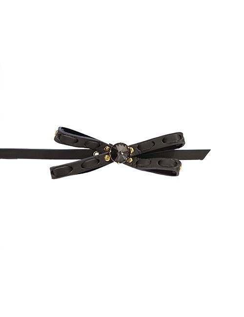 Marilyn’s Italian Bow Leather Belt AA295