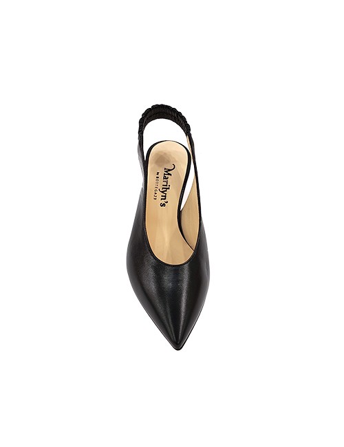 Marilyn’s Sling back Leather, 2-inch Ball Heel Shoes