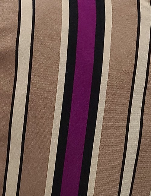Marilyn Italian Made Soft Viscose Original Print Stripe Pant with Side Pockets