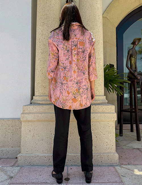Marilyn?s Italian Pink Floral Blouse