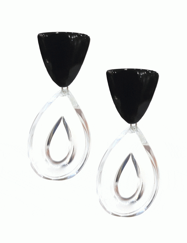 Marilyn’s French Plexiglass Earrings MX725