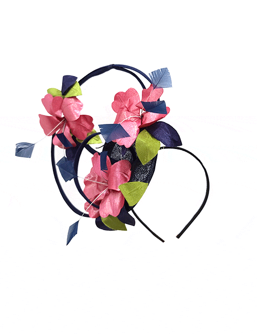 Marilyn’s Ribbon Flowers and Mess Headband Fascinators