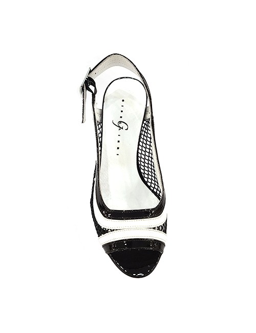 Marilyn’s Patent Open Toe Sling Back 3-inch Heel Shoes