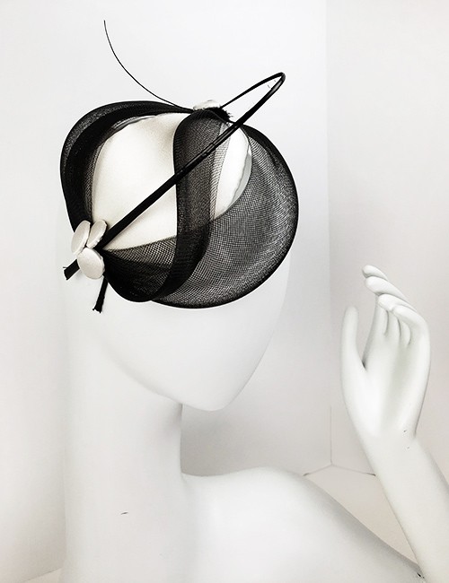 Black Small Fascinator Style Hat