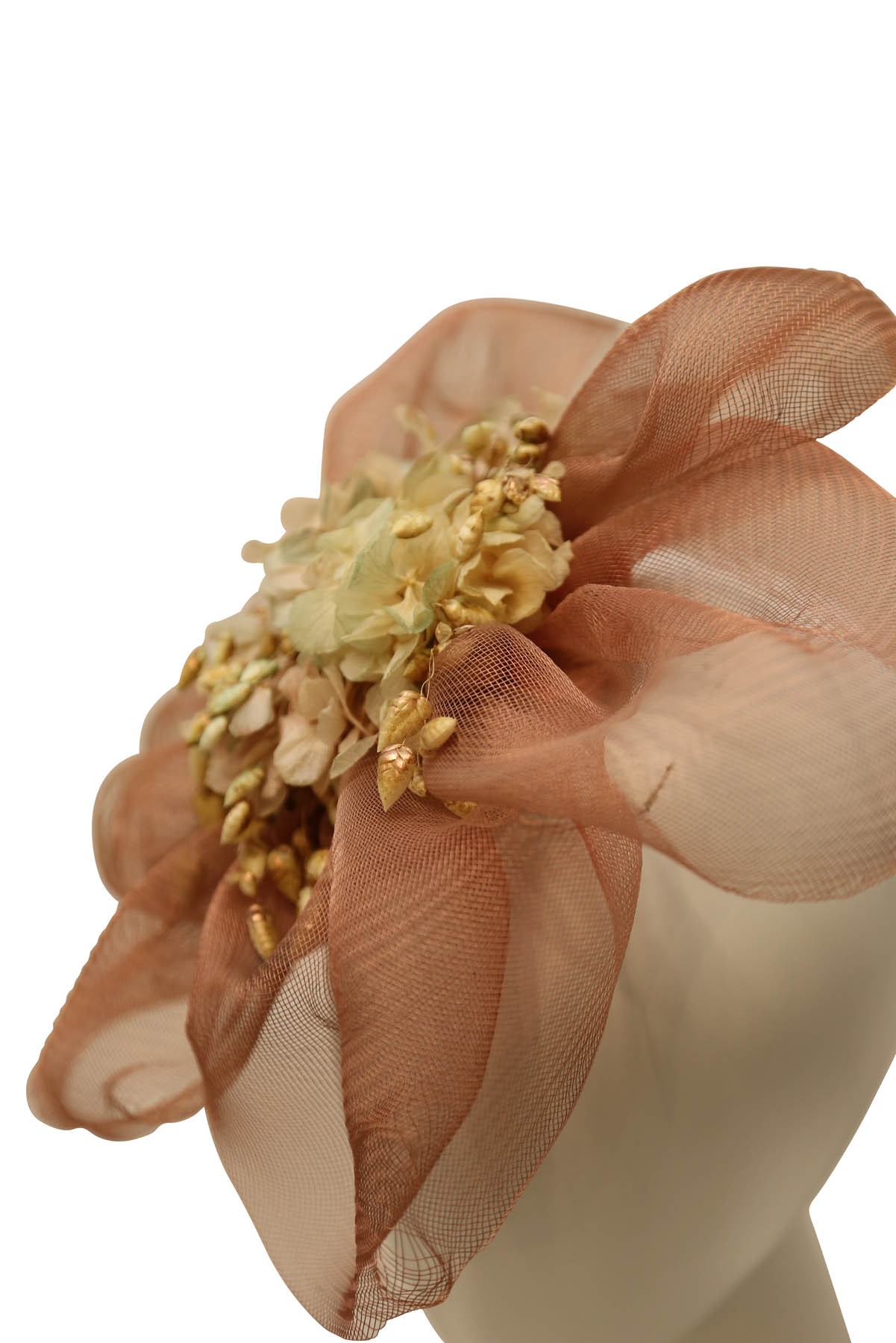 Marilyn’s French handmade Blush Floral Fascinator