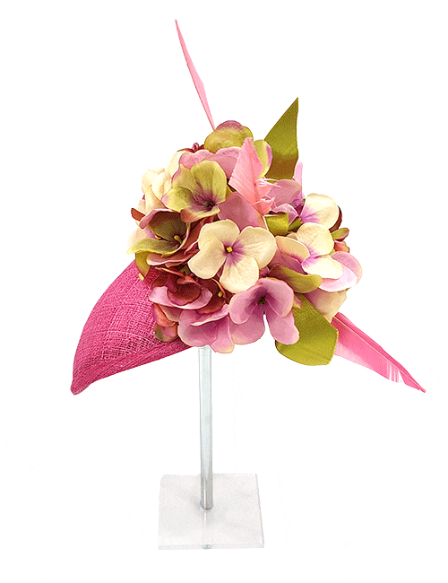 Marilyn’s French Flowered Feathered Headband Fascinators