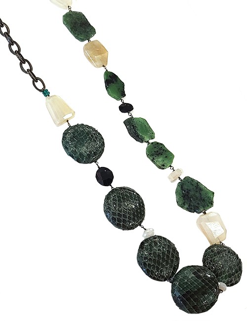 Marilyn’s  Italian Bronze chain, Python,  Necklace