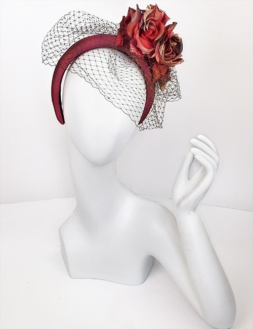 Marilyn Headband fascinator Handmade in Paris 2630