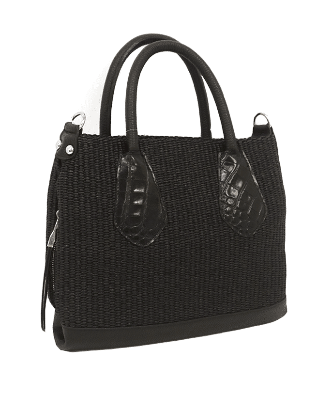 Marilyn's Italian Black Fabric Handbag