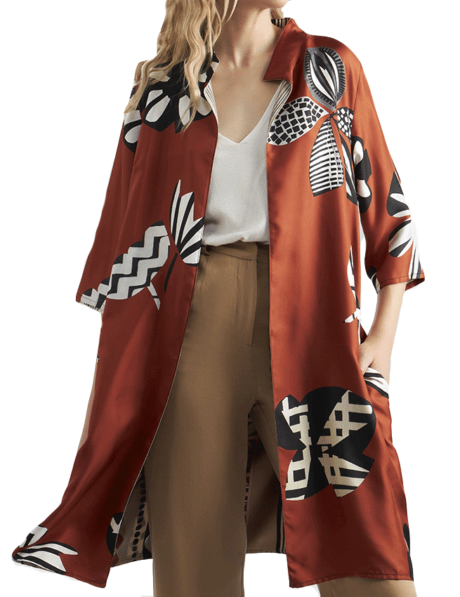 Marilyn’s Italian Silk Print Kimono