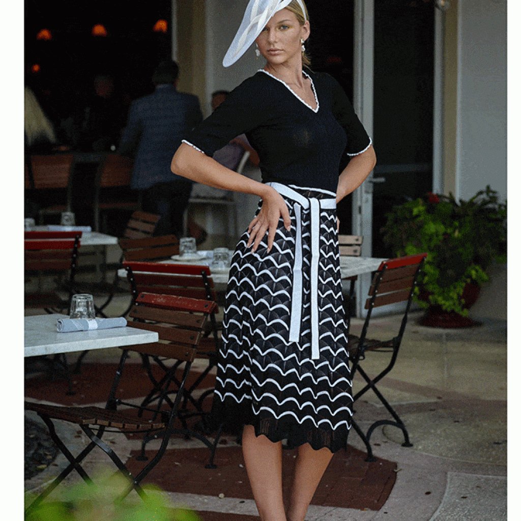Marilyn's Italian Black Knit Dress