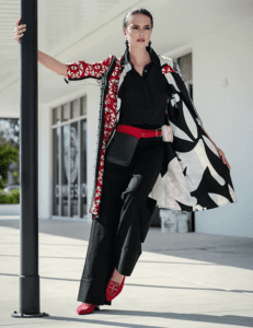 Marilyn's Italian Silk Print Kimono