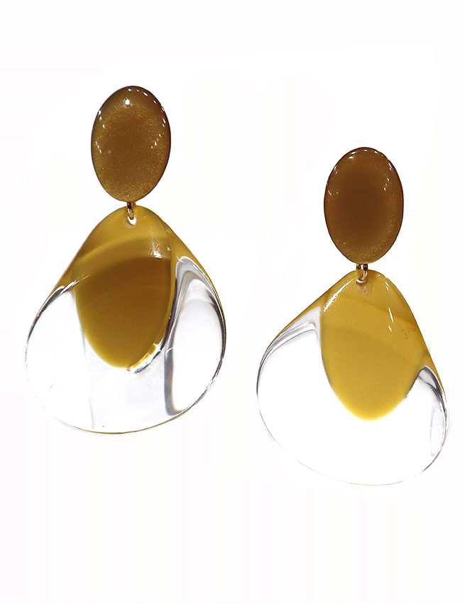 Marilyn's French Plexiglass Earrings MX617